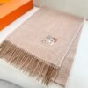 Hermès double-sided cashmere scarf, premium version, made of cashmere material, size: 32 x 180cm