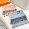 Hermès double-sided cashmere scarf, premium version, made of cashmere material, size: 32 x 180cm