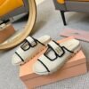 miumiu woolen knitted slippers