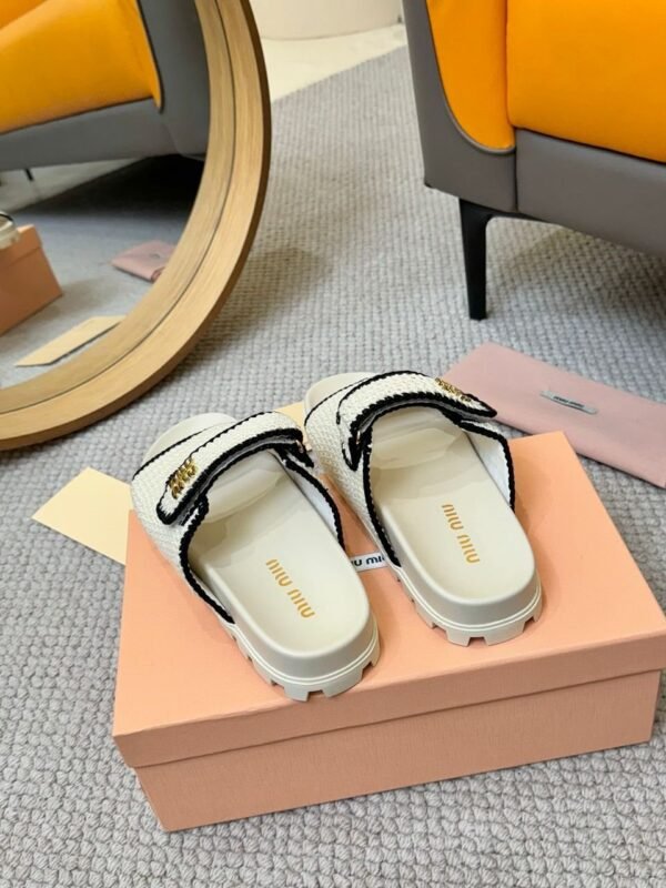 miumiu woolen knitted slippers