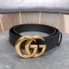GUCCI Textured Calfskin premium belt, 4cm wide