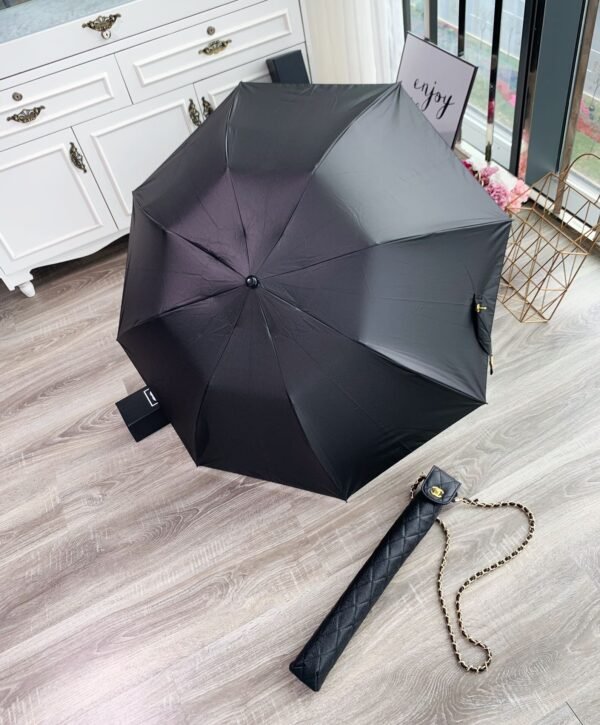 Chanel Umbrella Double sided Black Technology L R. C coating