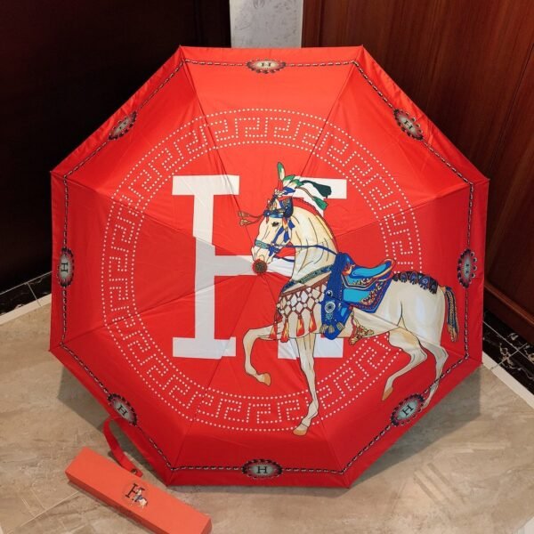 Hermes War Horse Pattern Umbrella