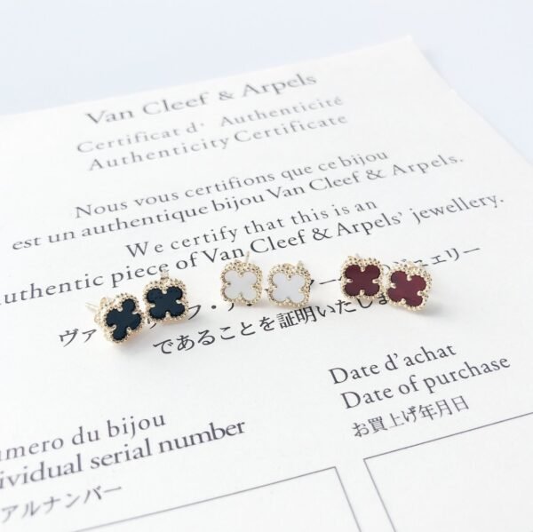 Van Cleef & Arpels Four-Leaf Clover Earrings Premium Edition