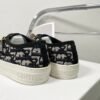 DIOR embroidered canvas flat casual shoes