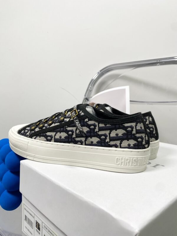DIOR embroidered canvas flat casual shoes