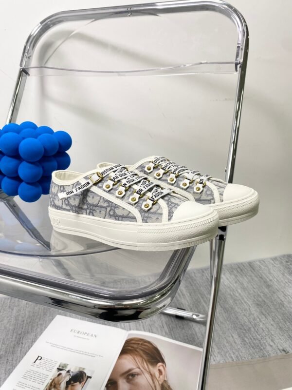DIOR embroidered canvas flat casual shoes