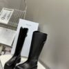 CELINE Autumn and Winter Long Martin Boots Premium Edition 5cm Thick Calfskin Material