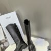 CELINE Autumn and Winter Long Martin Boots Premium Edition 5cm Thick Calfskin Material
