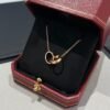 Bulgari snake bone necklace full of diamonds V gold material high quality necklace