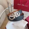 Ferragamo belt premium version width 3.5cm genuine leather material