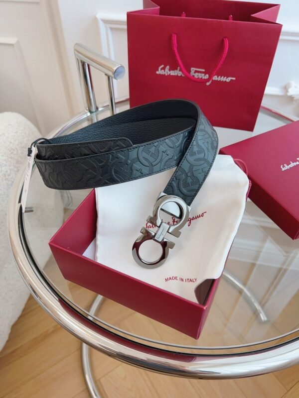 Ferragamo belt premium version width 3.5cm genuine leather material