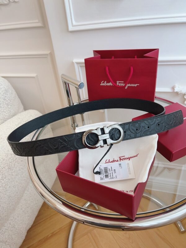 Ferragamo belt premium version width 3.5cm genuine leather material