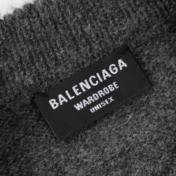 BALENCIAGA embroidered patchwork sweater