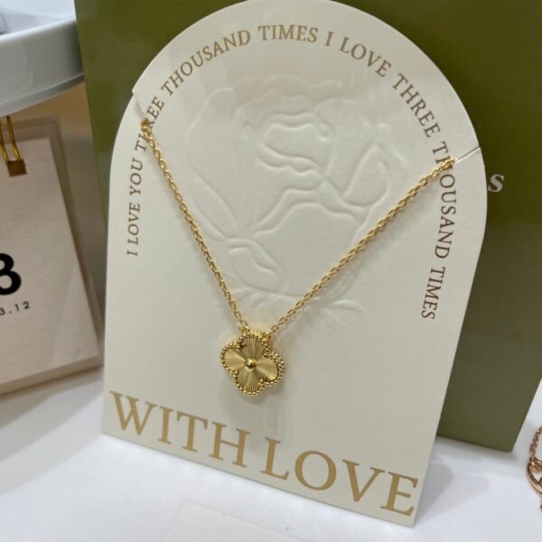 Van Cleef & Arpels vca single flower four-leaf clover necklace high quality V gold material workmanship details 1:1