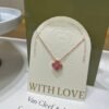 Van Cleef & Arpels vca single flower four-leaf clover necklace high quality V gold material workmanship details 1:1