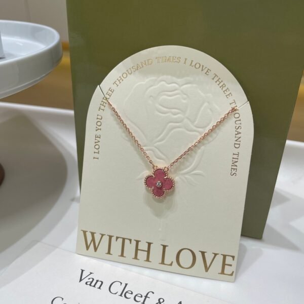 Van Cleef & Arpels vca single flower four-leaf clover necklace high quality V gold material workmanship details 1:1