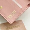 miumiu new short wallet, made of cowhide, size 11.5×10.3cm