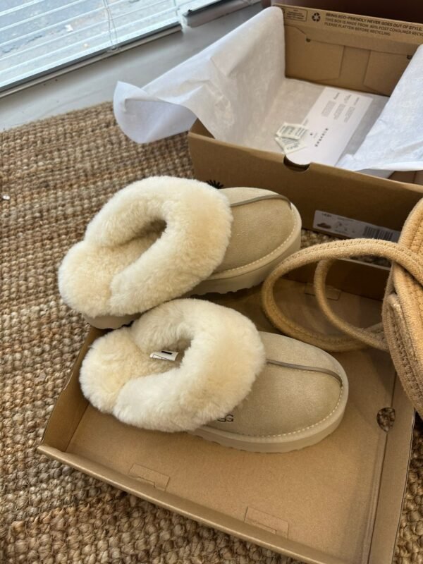 UGG Winter new casual classic plush slippers made of cowhide and wool