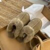 UGG Winter new casual classic plush slippers made of cowhide and wool