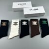 CELINE mid socks, made of pure cotton quality, in a box of 5 pairs