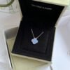 Van Cleef & Arpels Chalcedony Necklace VAC Chalcedony Four-Leaf Clover Necklace Premium Edition
