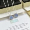 Van Cleef & Arpels Chalcedony Necklace VAC Chalcedony Four-Leaf Clover Necklace Premium Edition