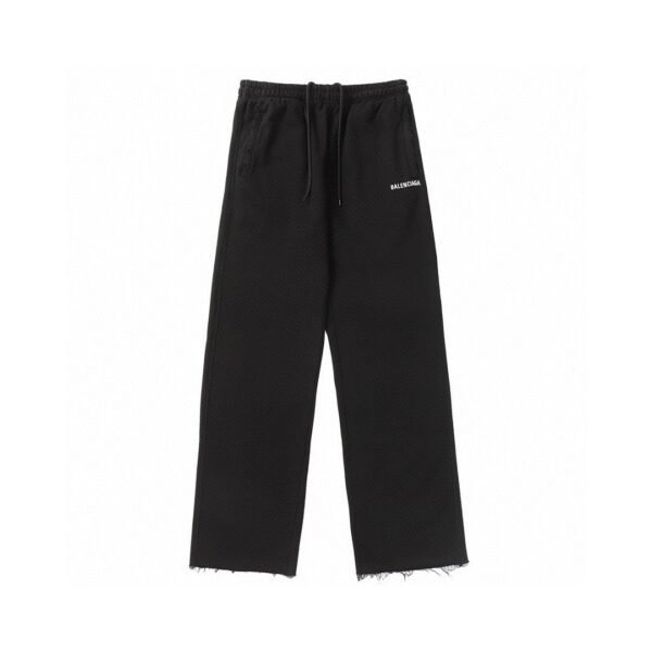 BALENCIAGA Straight casual sweatpants holes