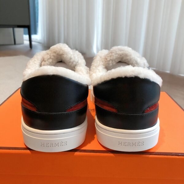 Hermès Autumn and Winter Casual Shoes Wool One-piece Shoes Premium Edition