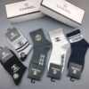 CHANEL Men’s and Women’s Socks, Same Cotton Quality, Box of 5 Pairs ﻿
