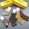 Fendi men’s and women’s socks, made of pure cotton, 5 pairs per box