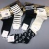 DIOR Men’s and Women’s Same Style Socks, made of pure cotton, with a quality of 5 pairs per box