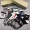 GUCCI Men’s and Women’s Same Socks, Box of 5 Pair Pure Cotton