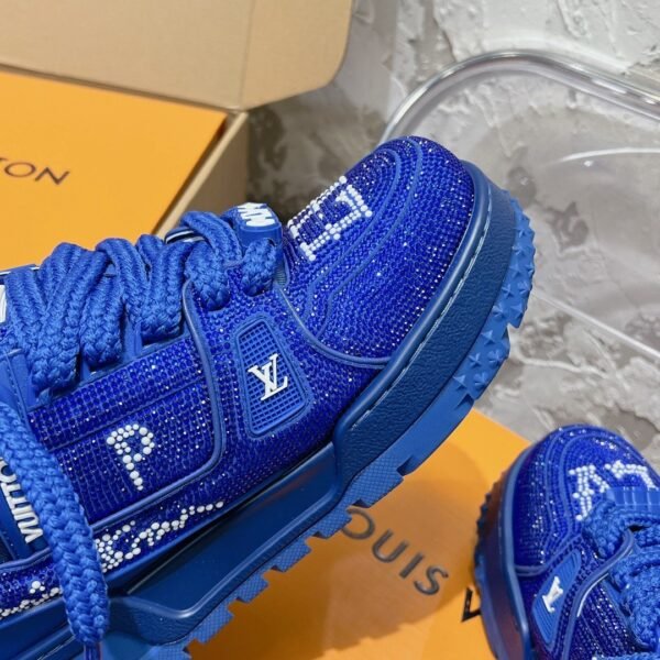 LOUIS VUITTON original full of diamond shoes orange blue