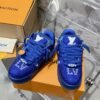 LOUIS VUITTON original full of diamond shoes orange blue