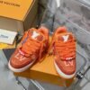 LOUIS VUITTON original full of diamond shoes orange blue