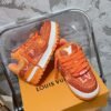 LOUIS VUITTON original full of diamond shoes orange blue