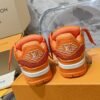 LOUIS VUITTON original full of diamond shoes orange blue