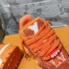 LOUIS VUITTON original full of diamond shoes orange blue