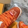 LOUIS VUITTON original full of diamond shoes orange blue