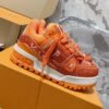 LOUIS VUITTON original full of diamond shoes orange blue