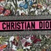 DIOR Embroidered floral tote bag 26.5X21X14cm