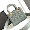 DIOR Cowhide patent leather Lady Diana handbag high-end version1:1 size 20x17x8cm