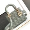 DIOR Cowhide patent leather Lady Diana handbag high-end version1:1 size 20x17x8cm