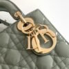 DIOR Cowhide patent leather Lady Diana handbag high-end version1:1 size 20x17x8cm