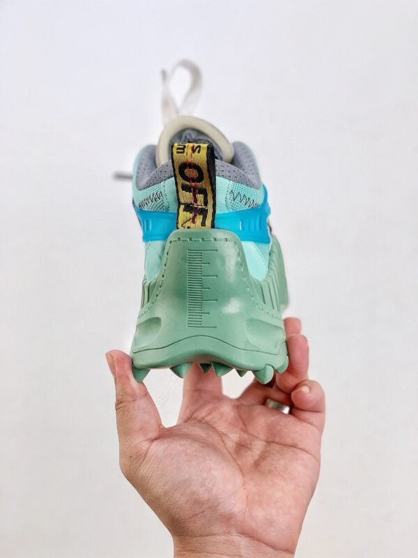 Off-White sneakers Black white Green mosaic color