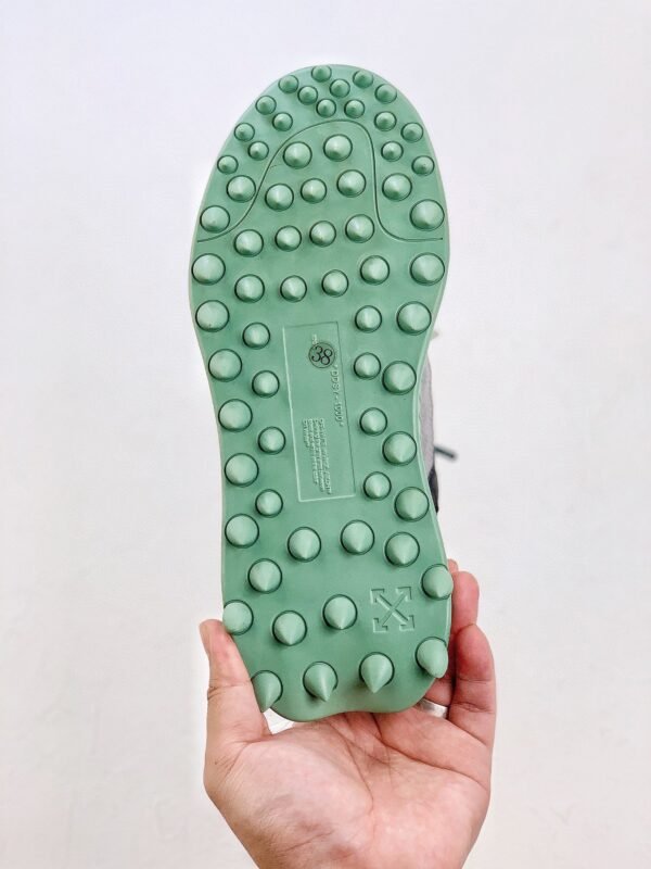 Off-White sneakers Black white Green mosaic color