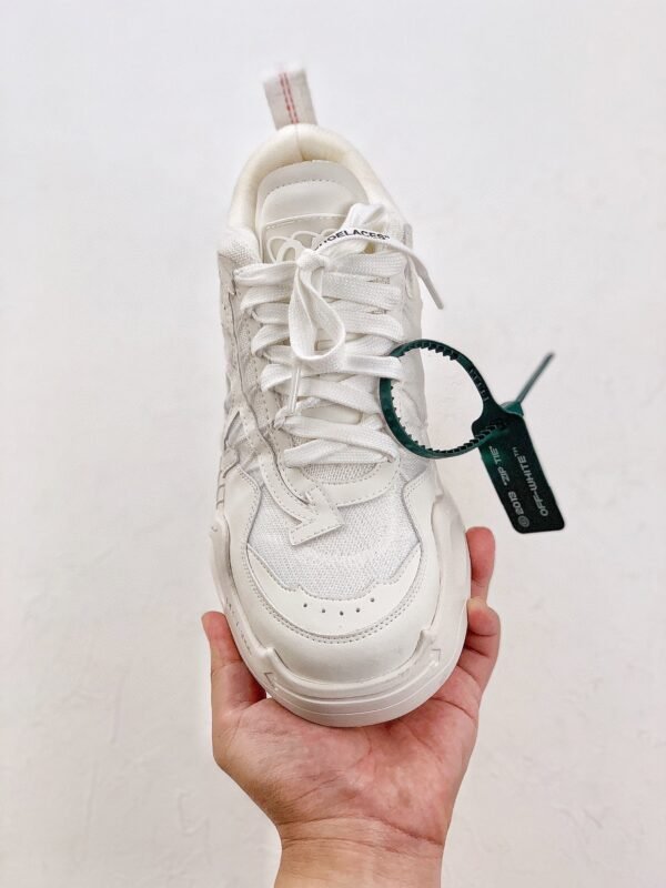 Off-White sneakers Black white Green mosaic color