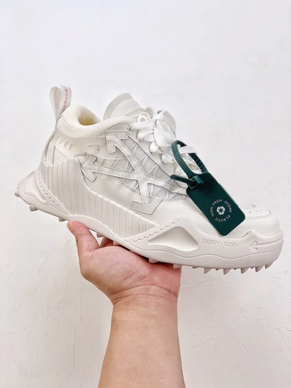 Off-White sneakers Black white Green mosaic color