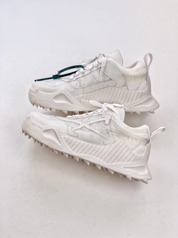 Off-White sneakers Black white Green mosaic color